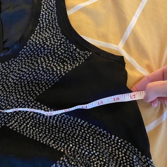 Silk beaded tank top! Says XS but fits sm-med - Picture 7 of 7